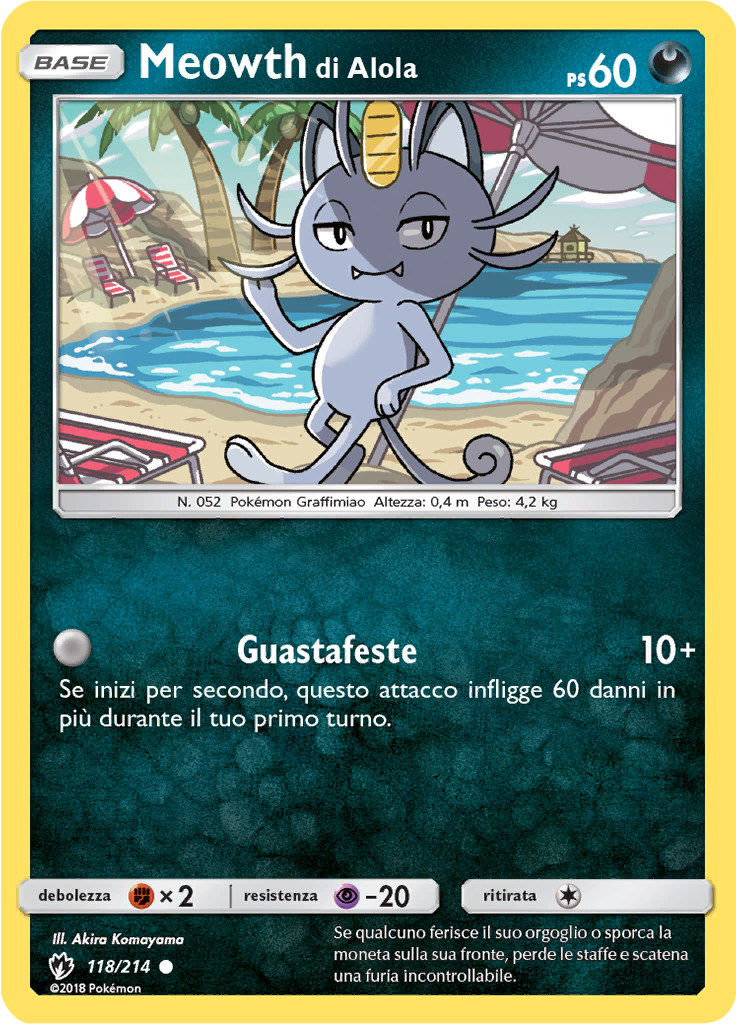 Meowth di Alola (Reverse Holo)