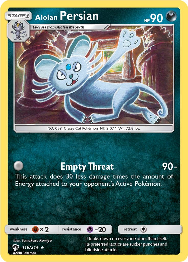 Alolan Persian (Reverse Holo)