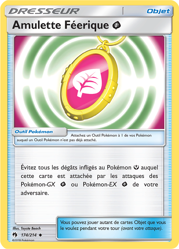 Amulette Féerique Grass (Reverse Holo)