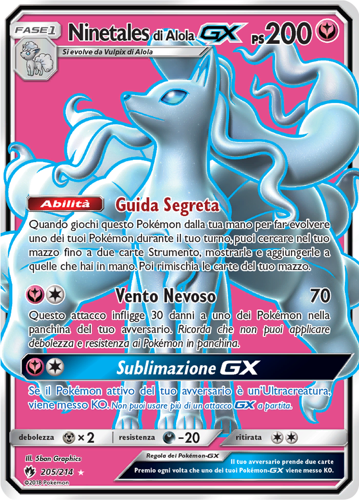 Ninetales di Alola GX