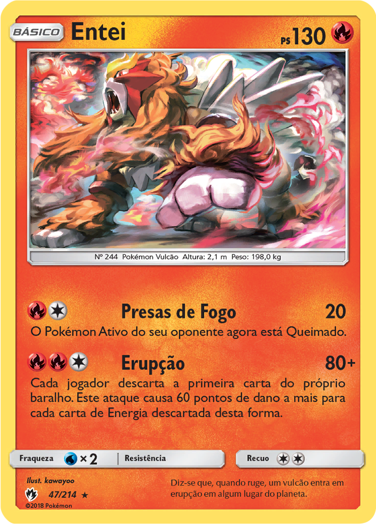 Entei (Reverse Holo)