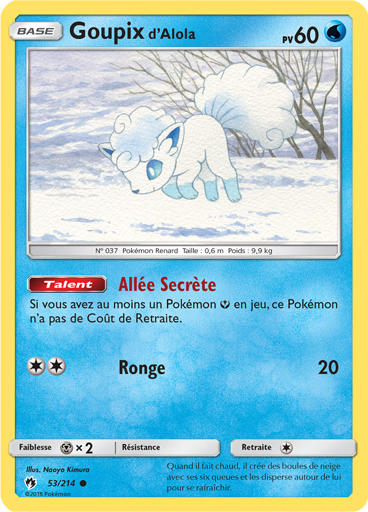 Goupix d’Alola (Reverse Holo)