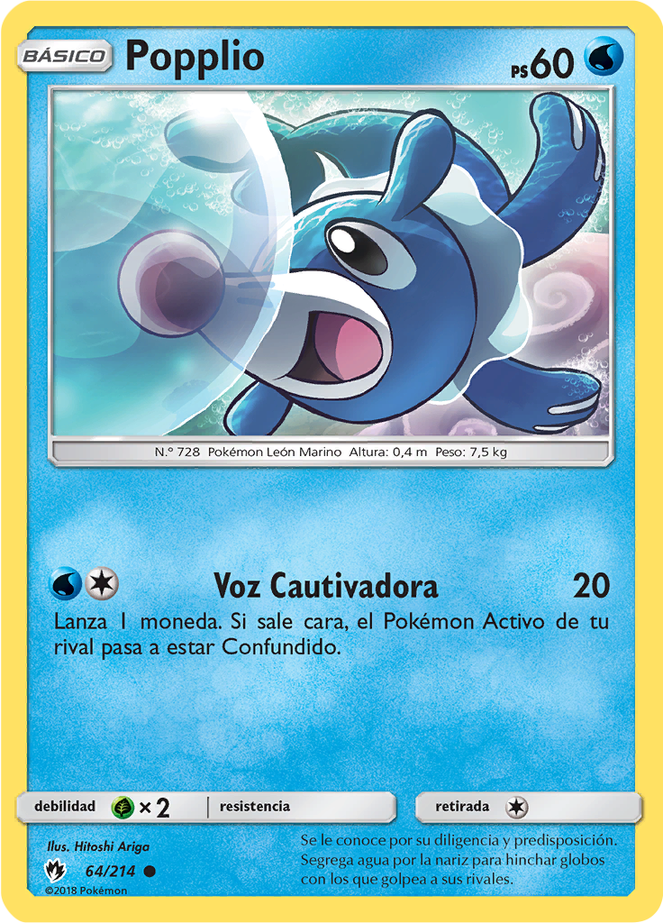 Popplio (Reverse Holo)