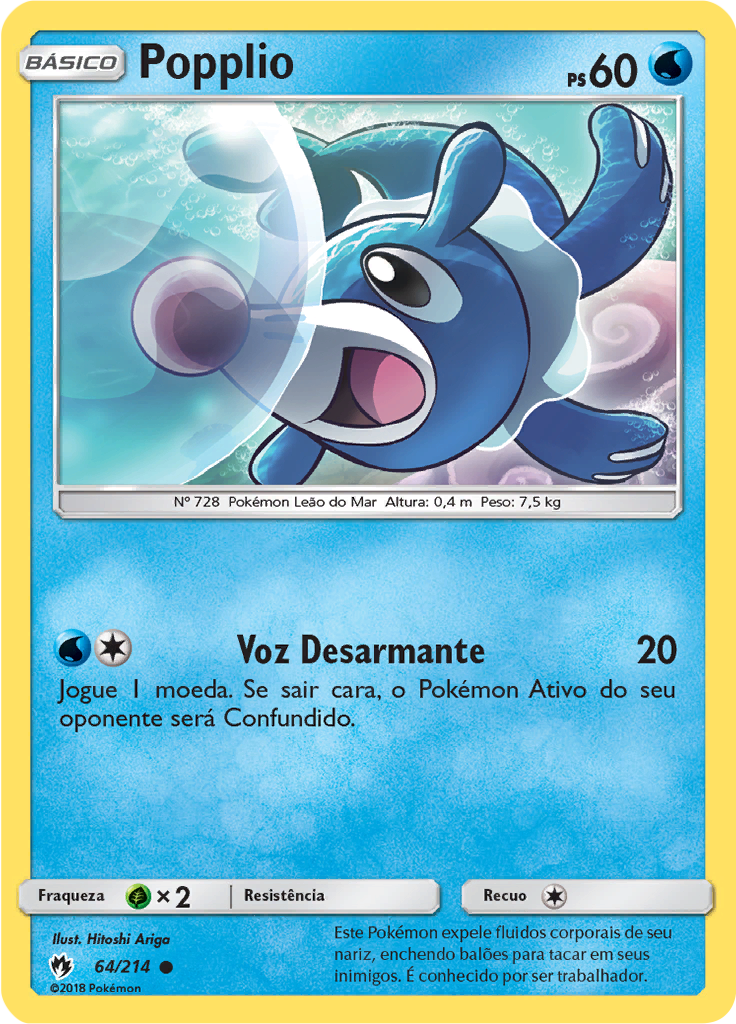 Popplio (Reverse Holo)