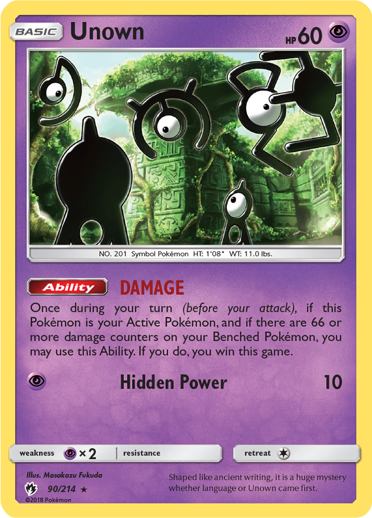Unown (Reverse Holo)