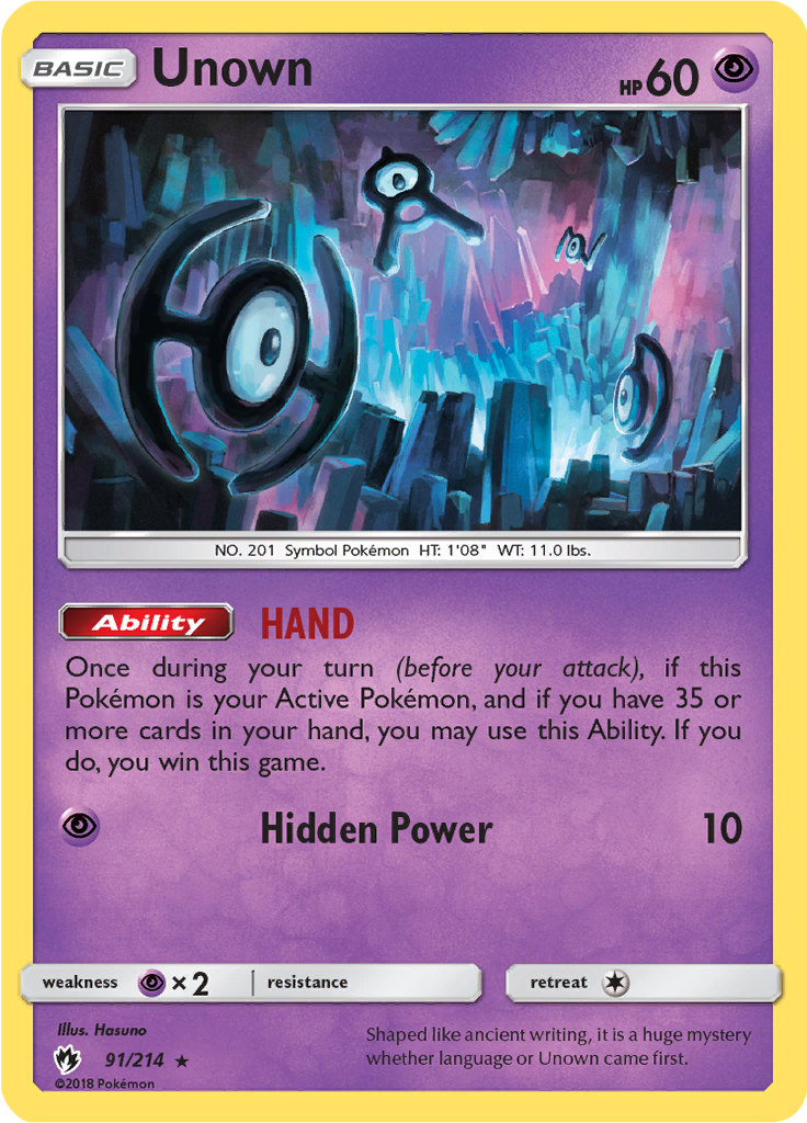 Unown (Reverse Holo)