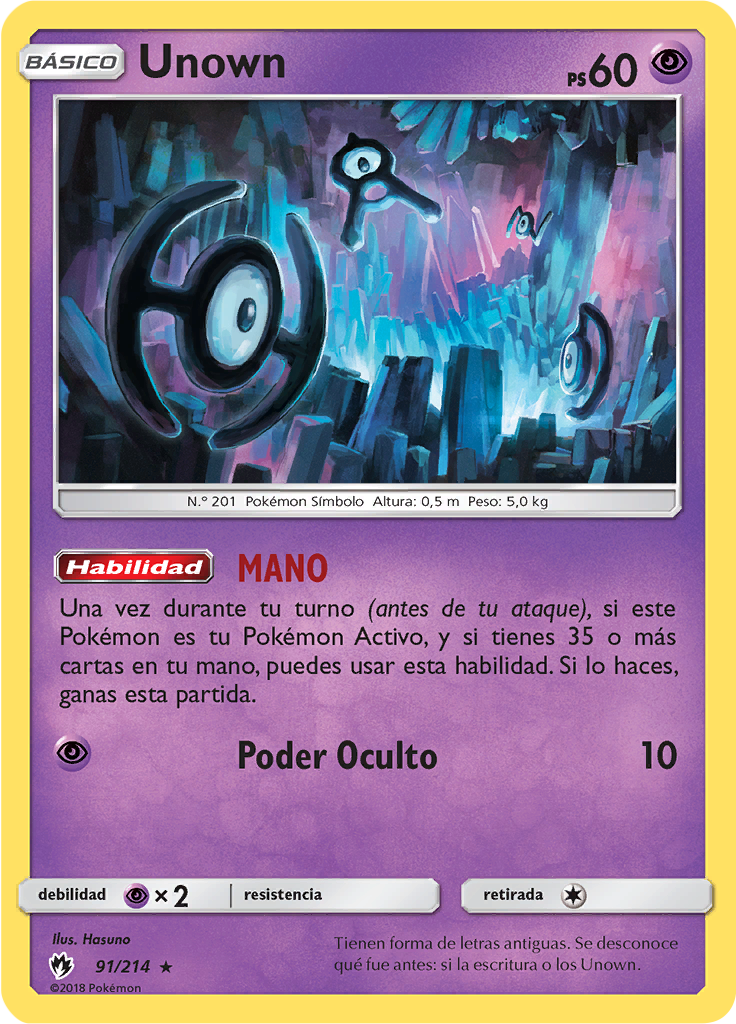 Unown (Reverse Holo)