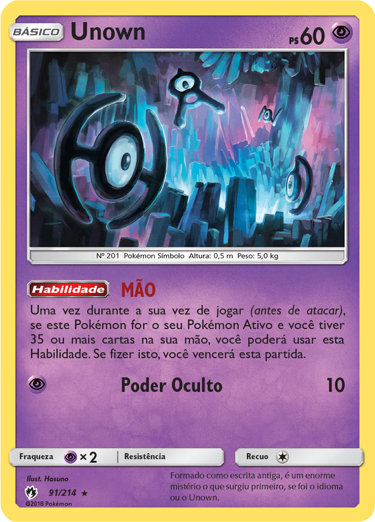 Unown (Reverse Holo)