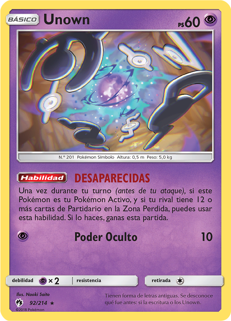 Unown (Reverse Holo)