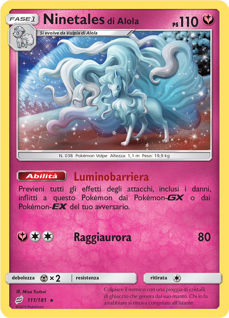 Ninetales di Alola (Reverse Holo)