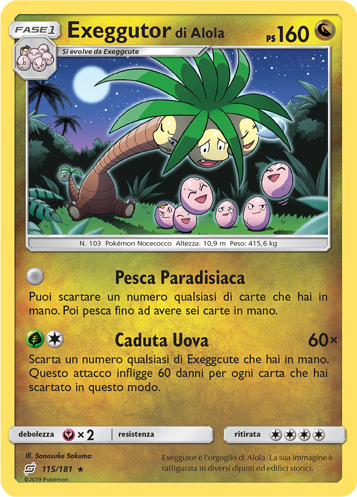 Exeggutor di Alola (Reverse Holo)
