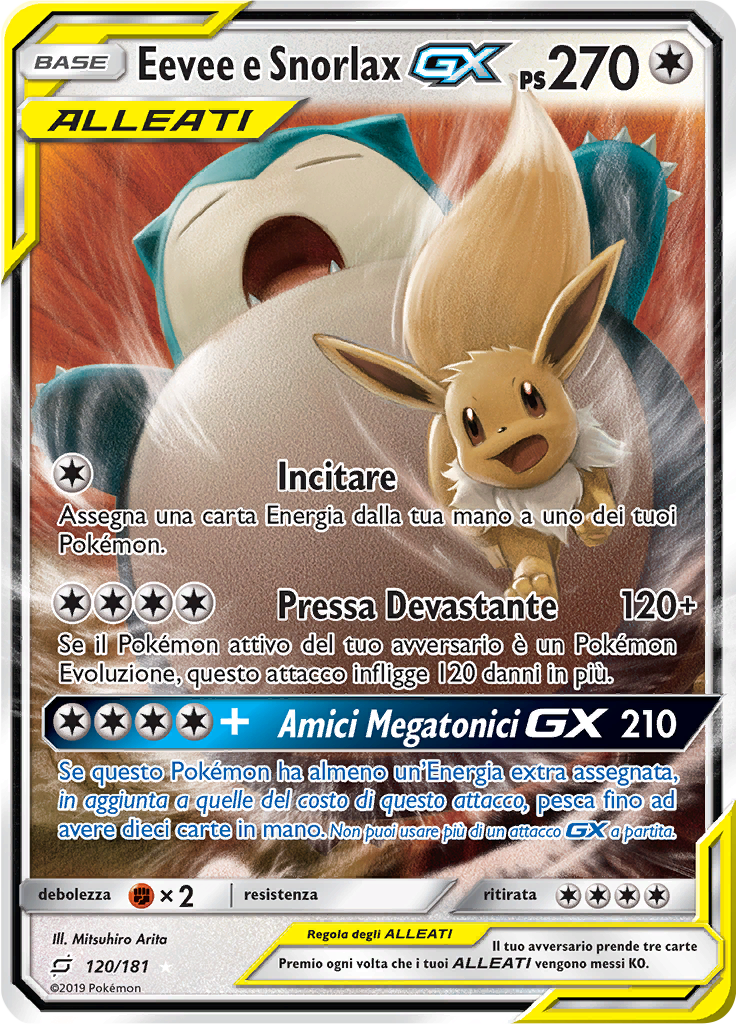 Eevee e Snorlax GX