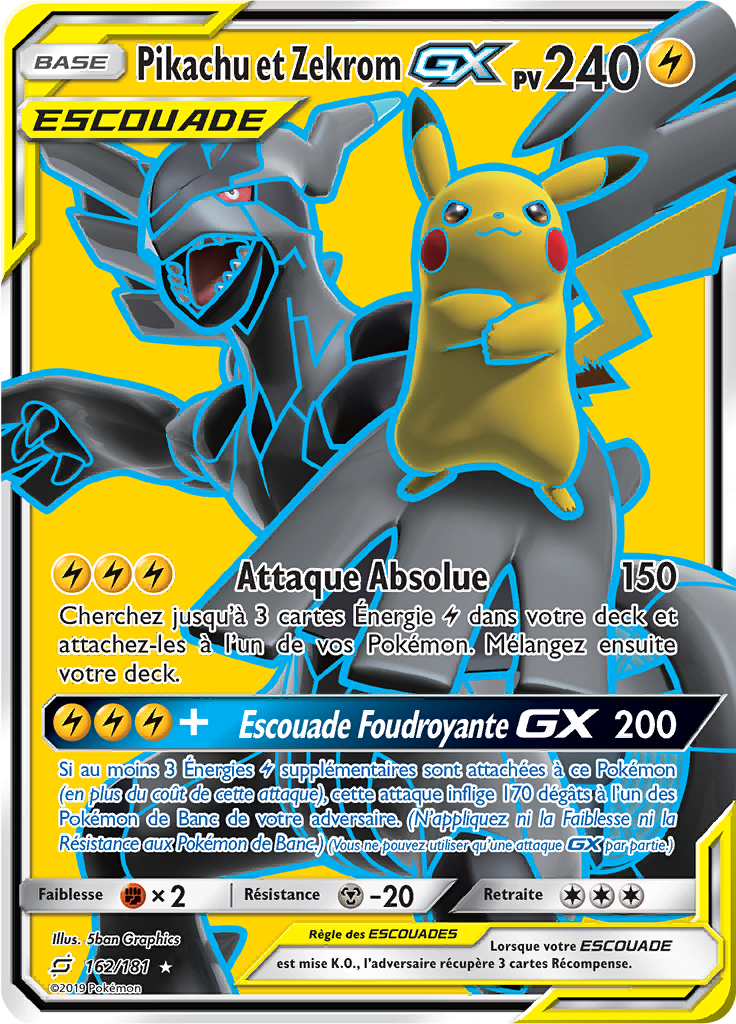 Pikachu et Zekrom GX