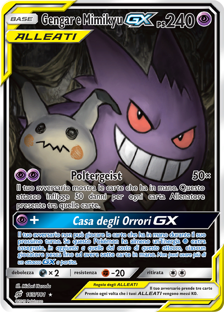 Gengar e Mimikyu GX