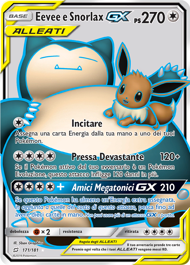 Eevee e Snorlax GX