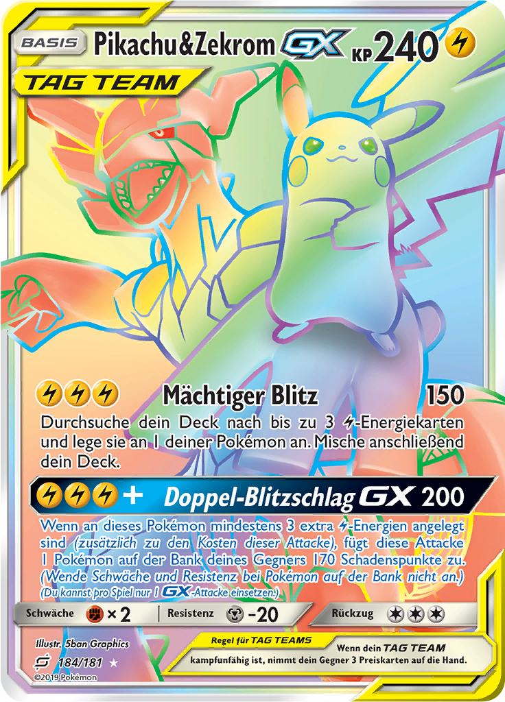 Pikachu & Zekrom GX
