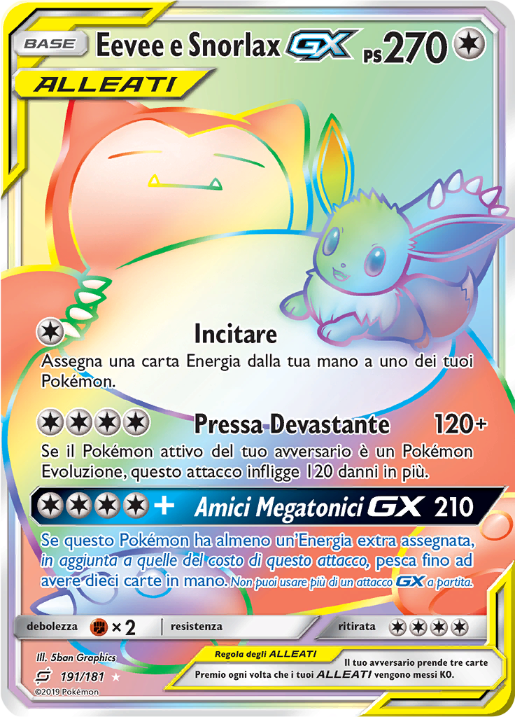 Eevee e Snorlax GX