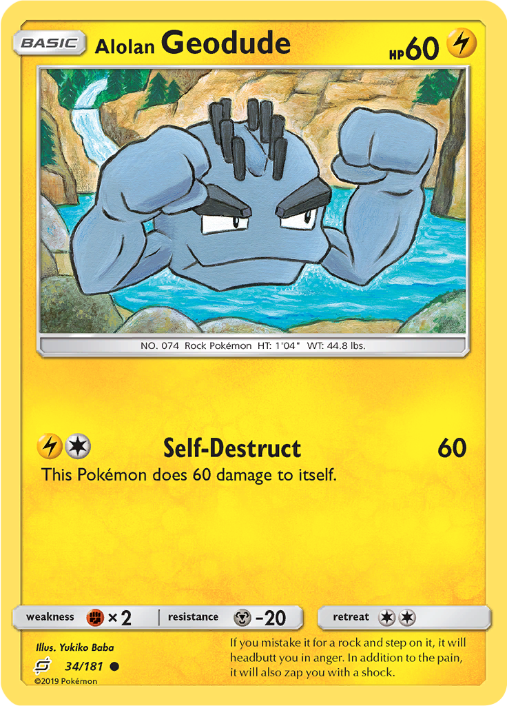Alolan Geodude (Reverse Holo)