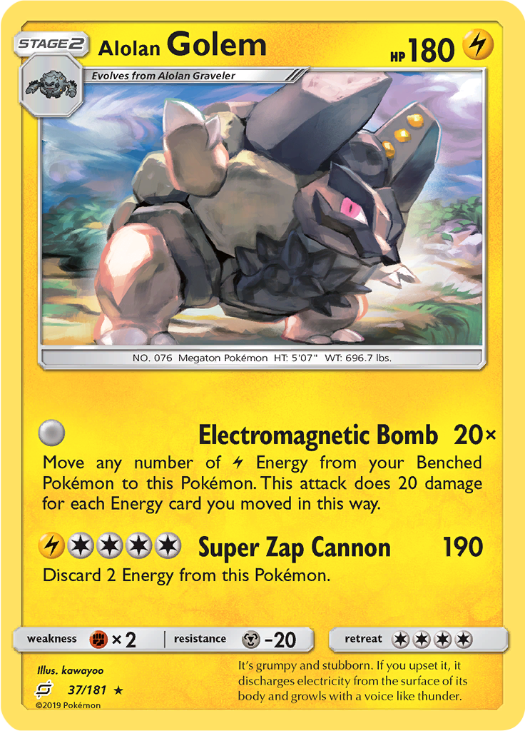 Alolan Golem (Reverse Holo)