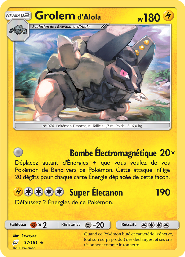 Grolem d’Alola (Reverse Holo)