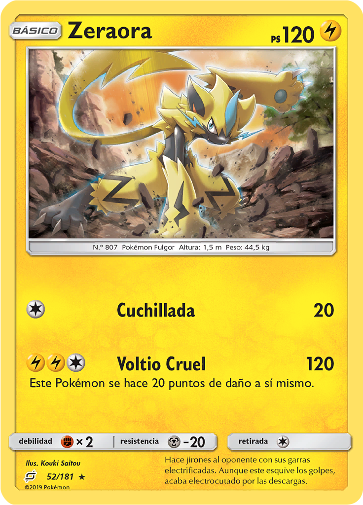 Zeraora (Reverse Holo)