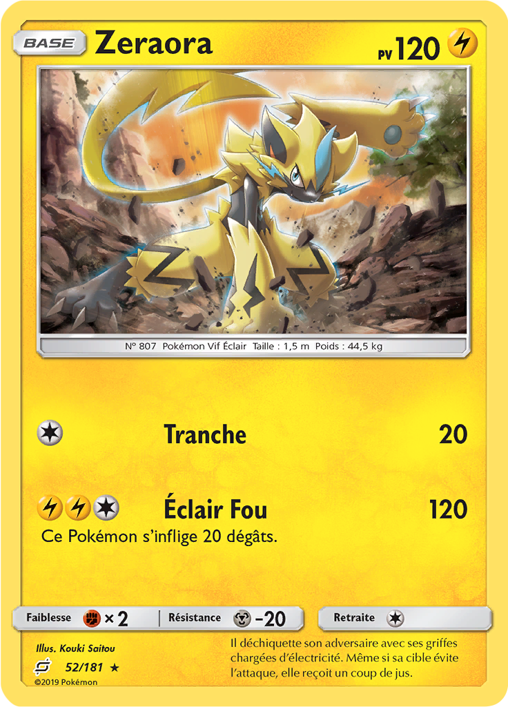 Zeraora (Reverse Holo)
