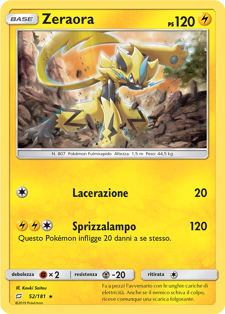 Zeraora (Reverse Holo)