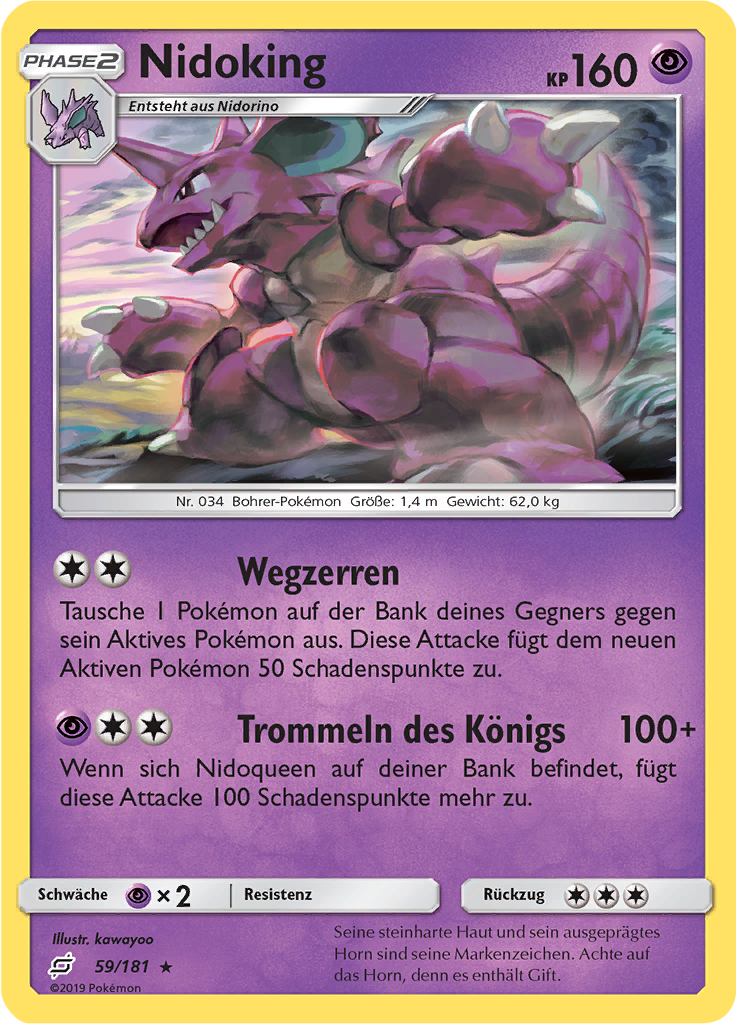 Nidoking (Reverse Holo)