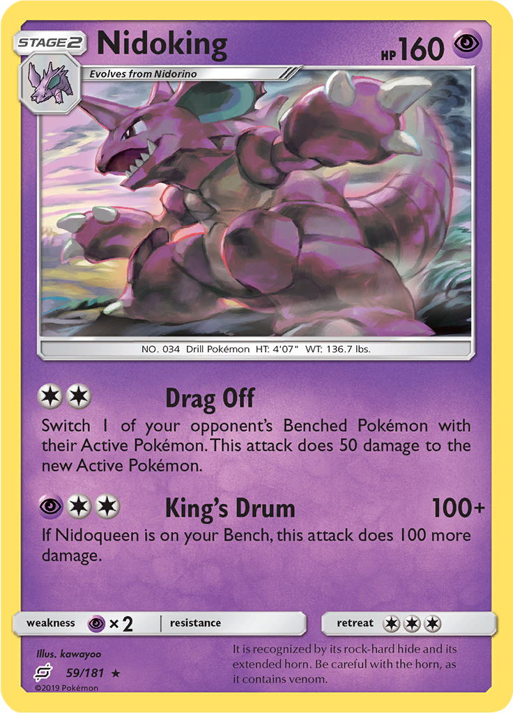 Nidoking (Reverse Holo)