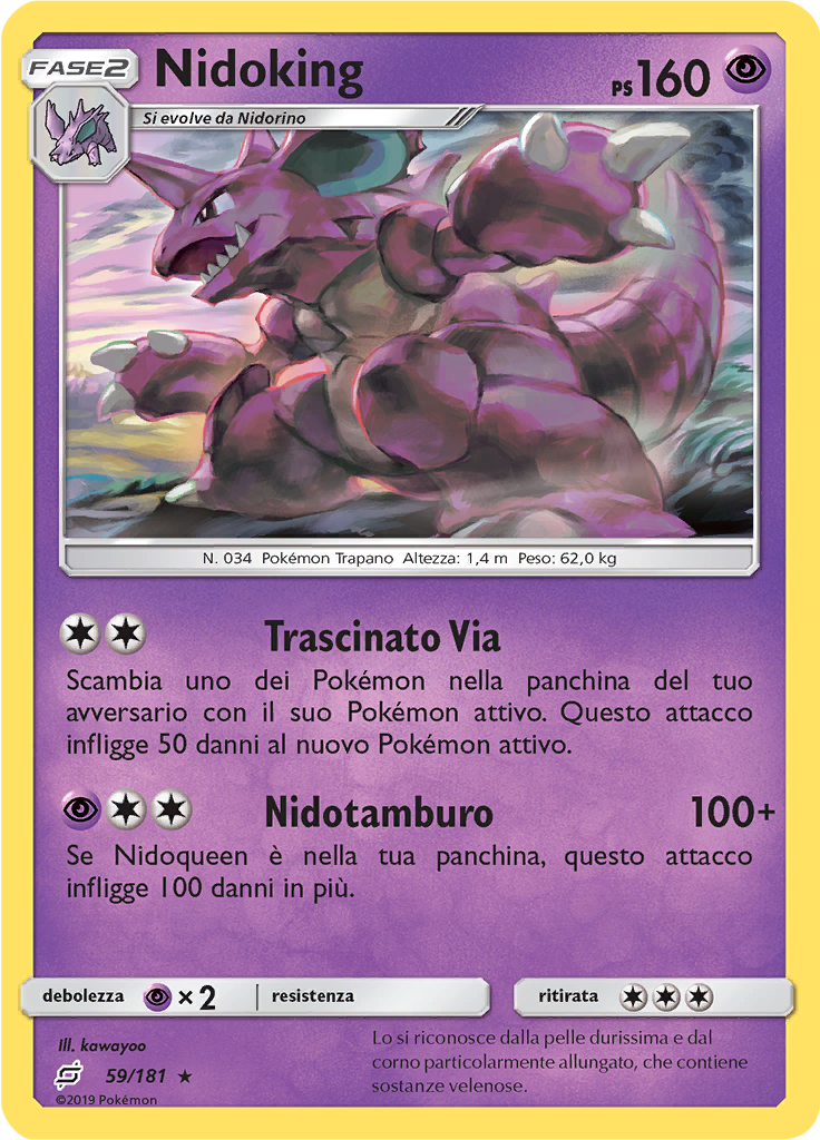 Nidoking (Reverse Holo)