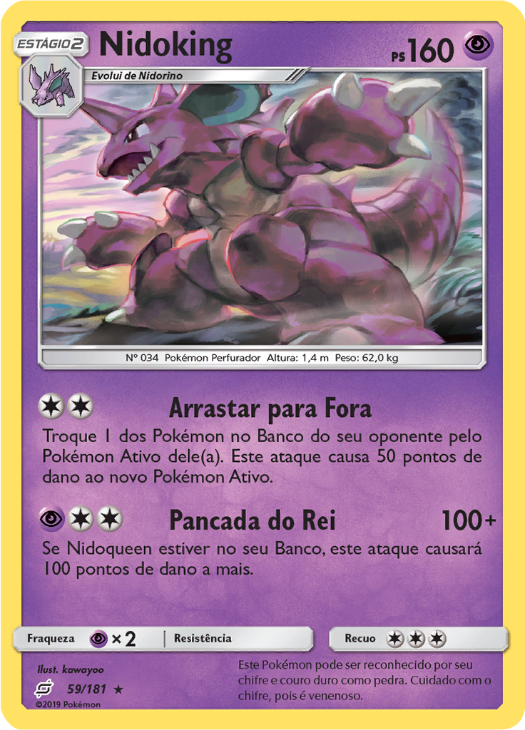 Nidoking (Reverse Holo)
