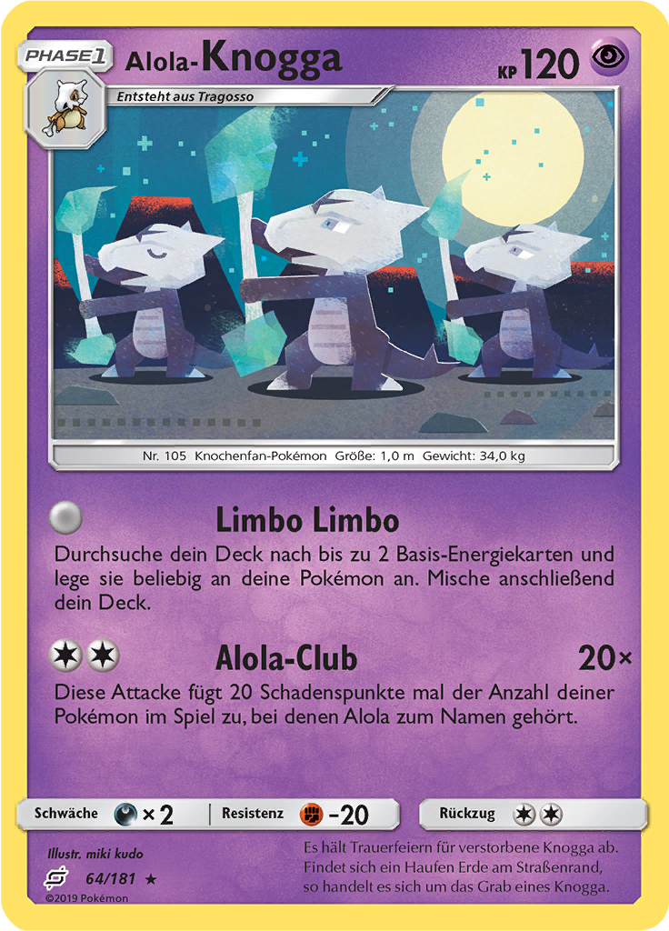 Alola-Knogga (Reverse Holo)