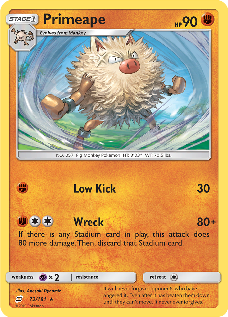Primeape (Reverse Holo)
