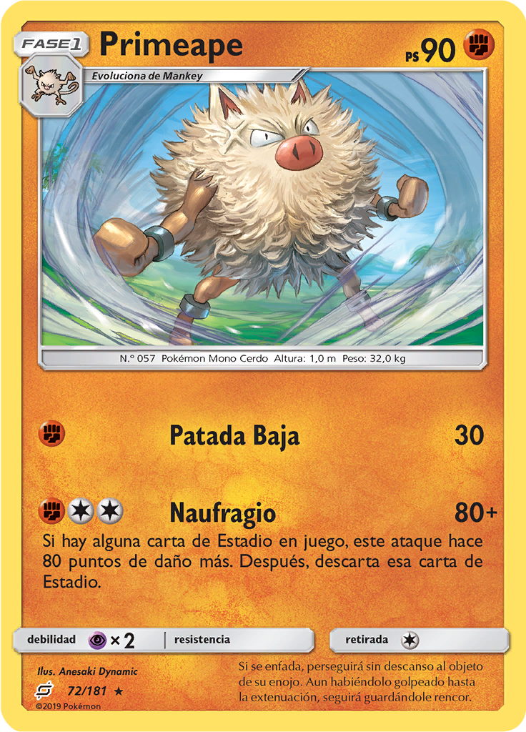 Primeape (Reverse Holo)