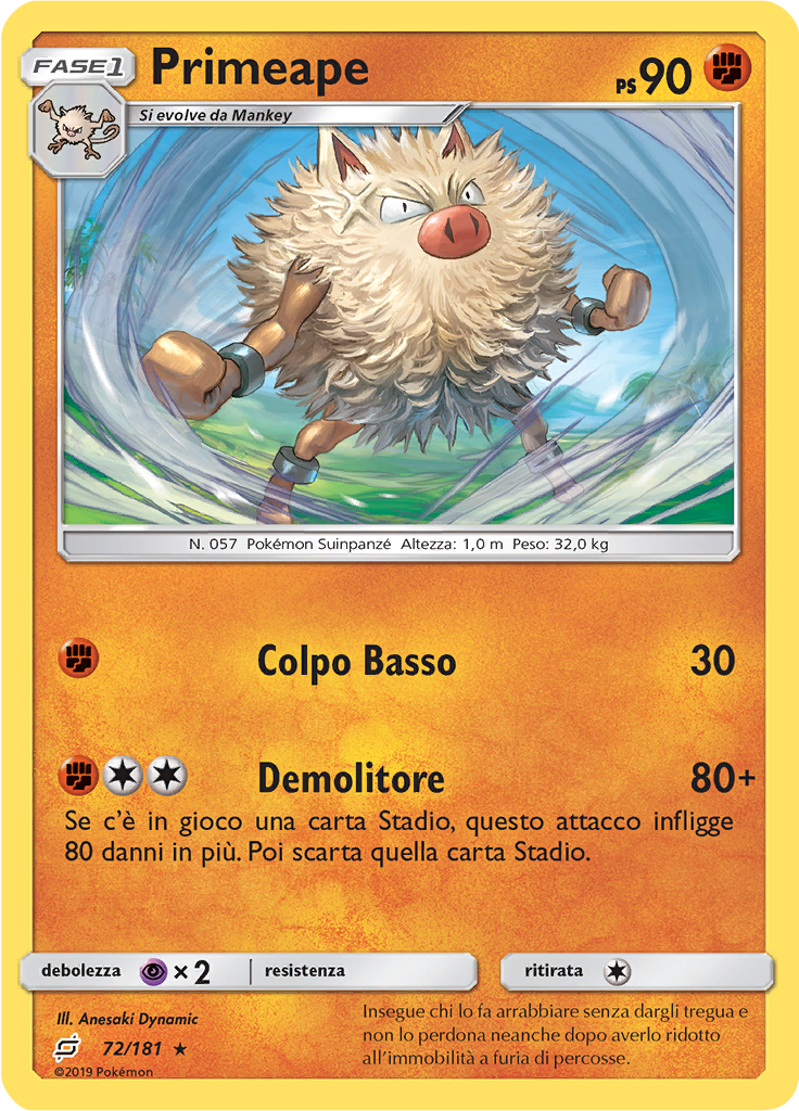 Primeape (Reverse Holo)