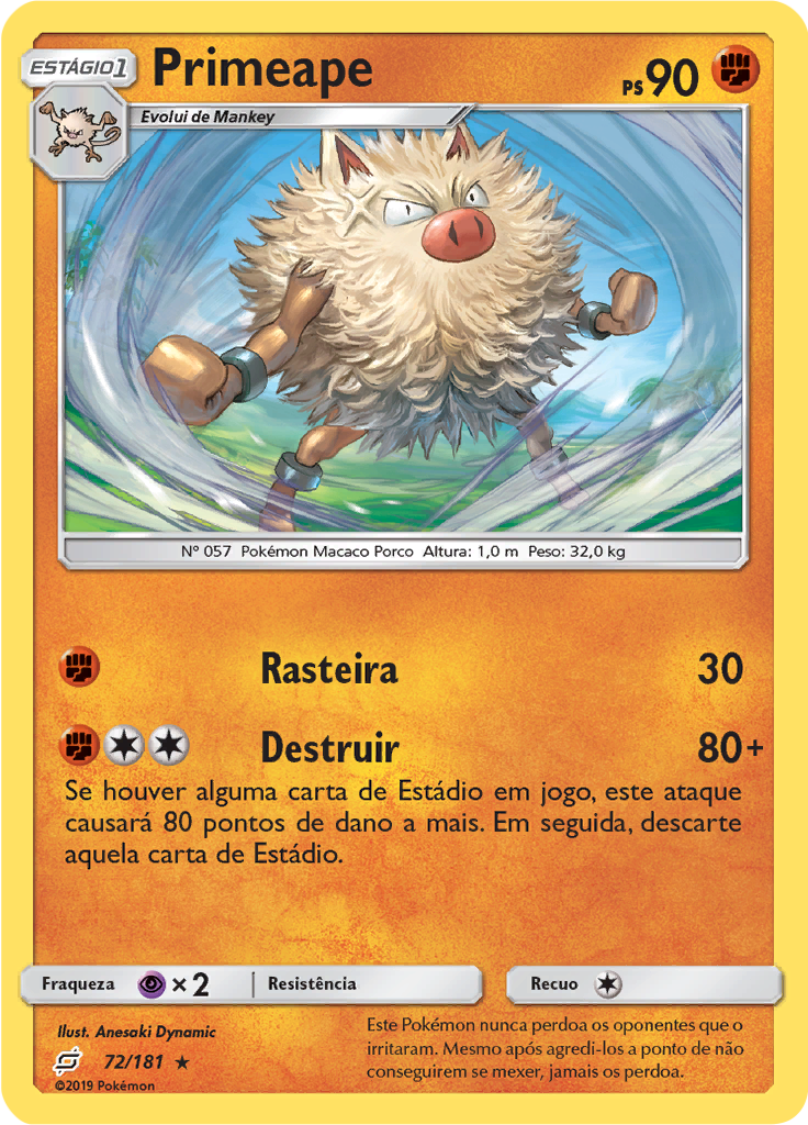 Primeape (Reverse Holo)