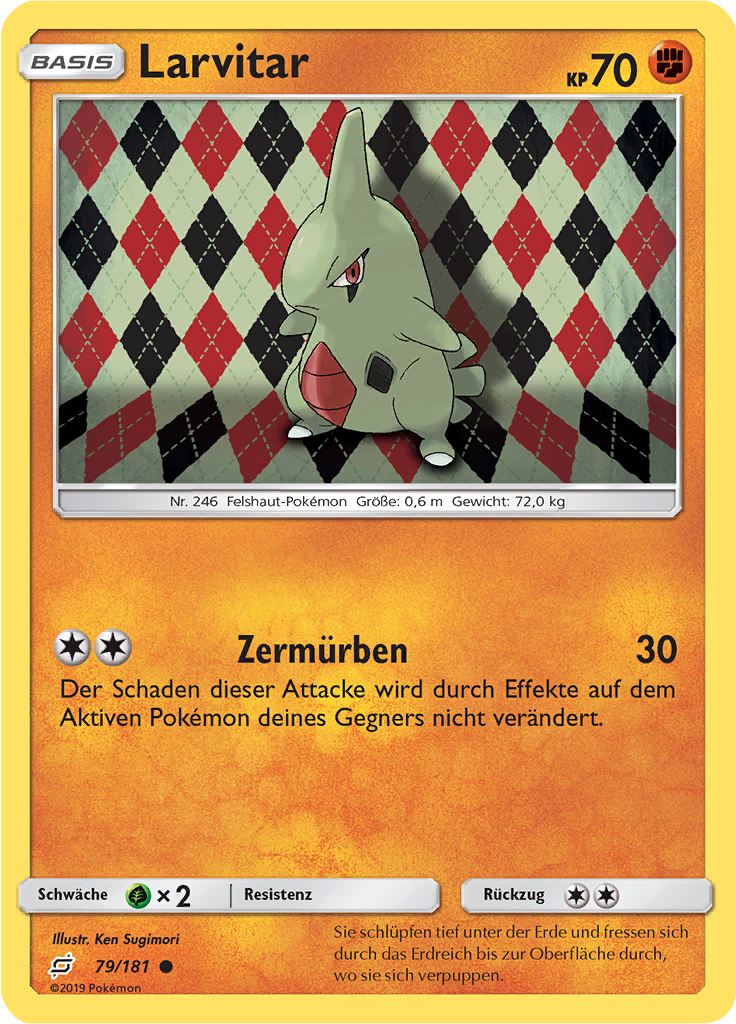 Larvitar (Reverse Holo)