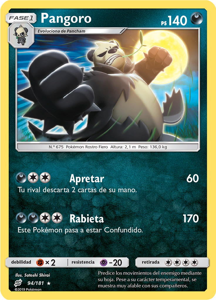 Pangoro (Reverse Holo)