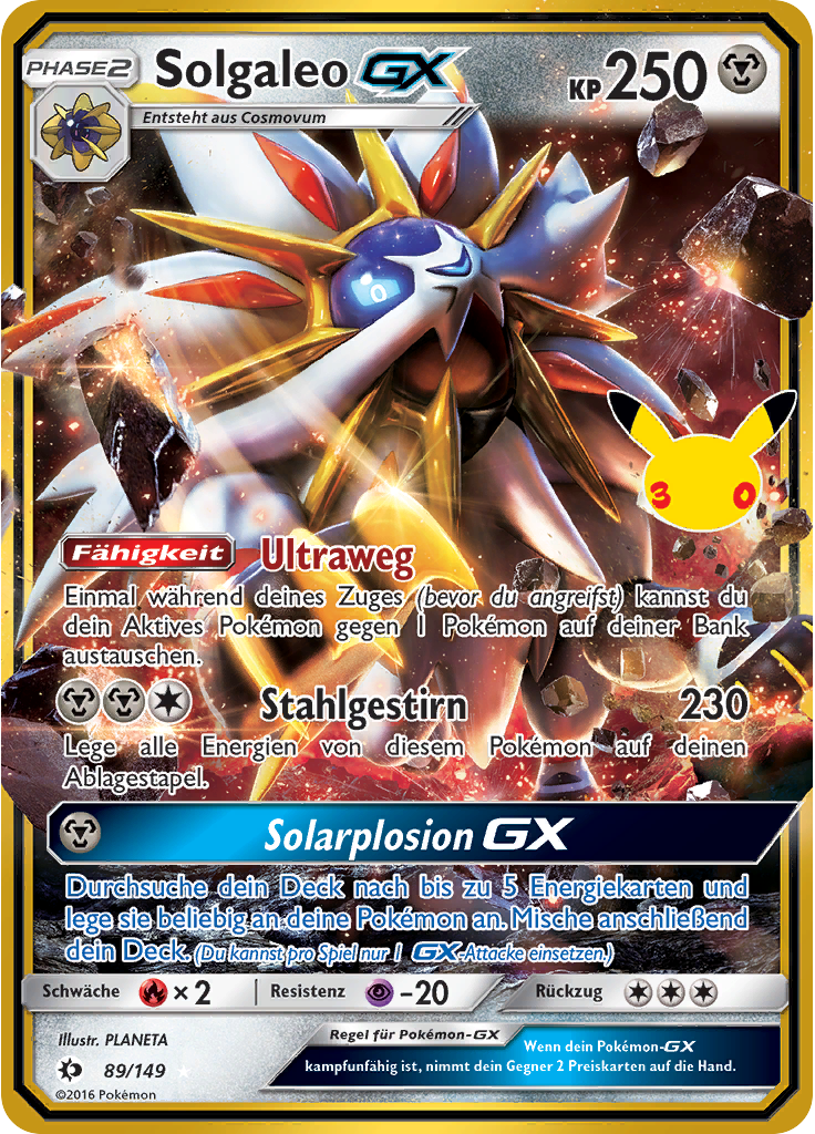 Solgaleo GX (30th Celebration)