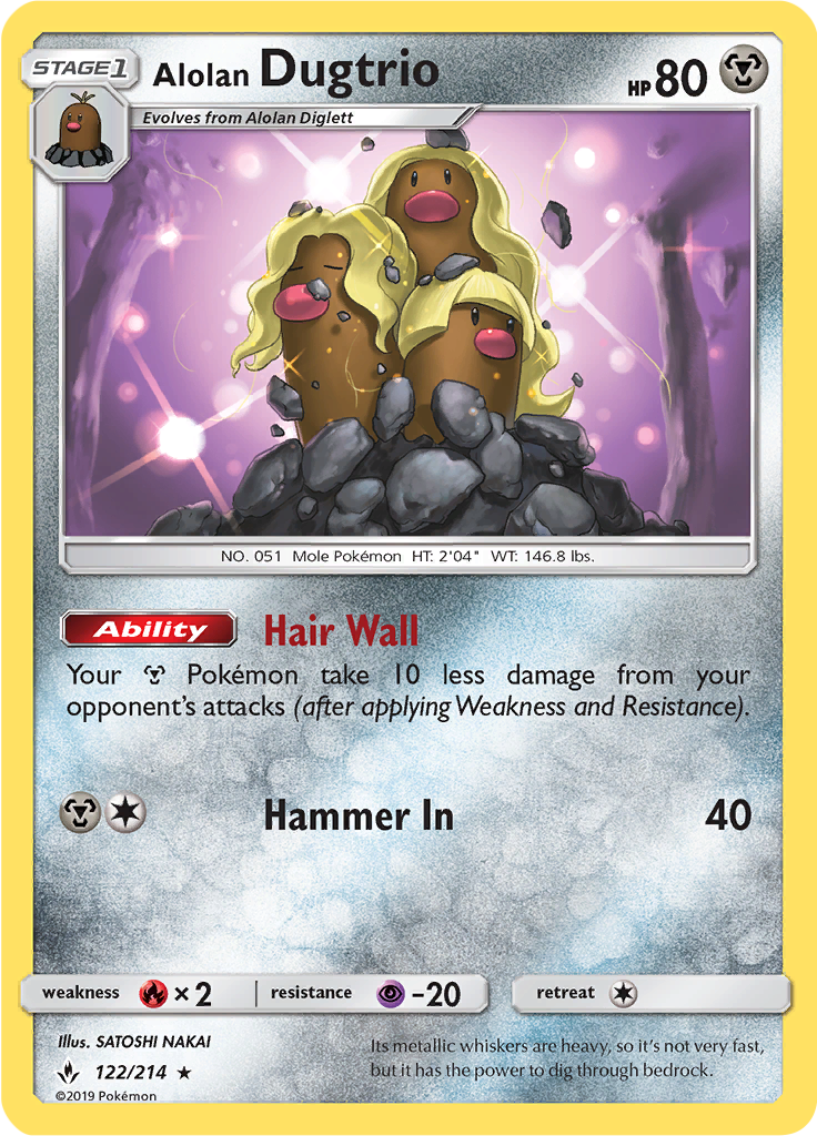 Alolan Dugtrio (Reverse Holo)