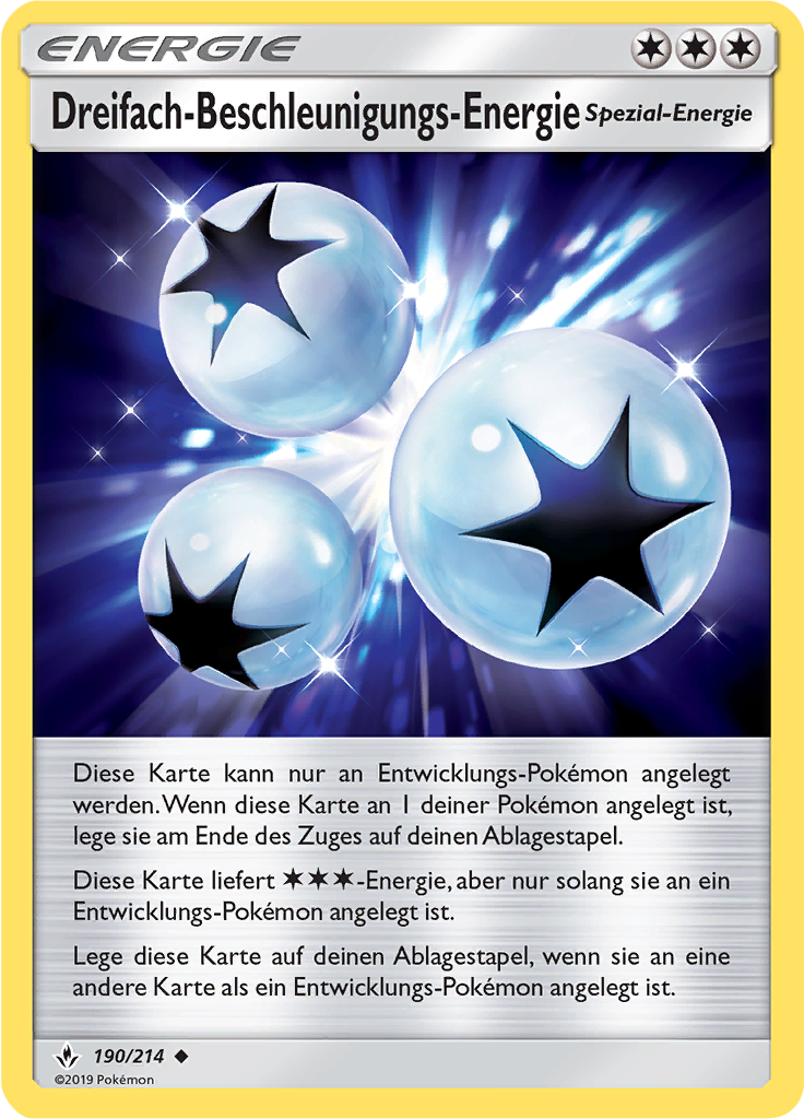 Dreifach-Beschleunigungs-Energie