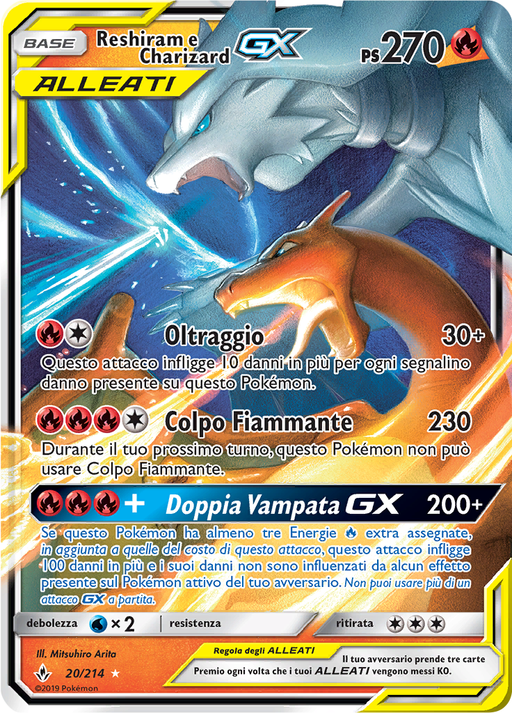Reshiram e Charizard GX