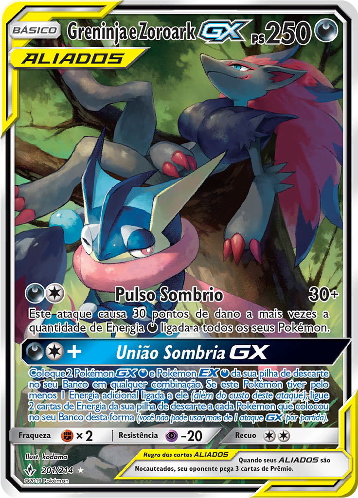 Greninja e Zoroark GX