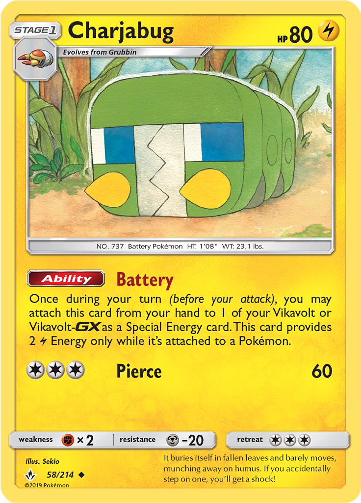 Charjabug (Reverse Holo)