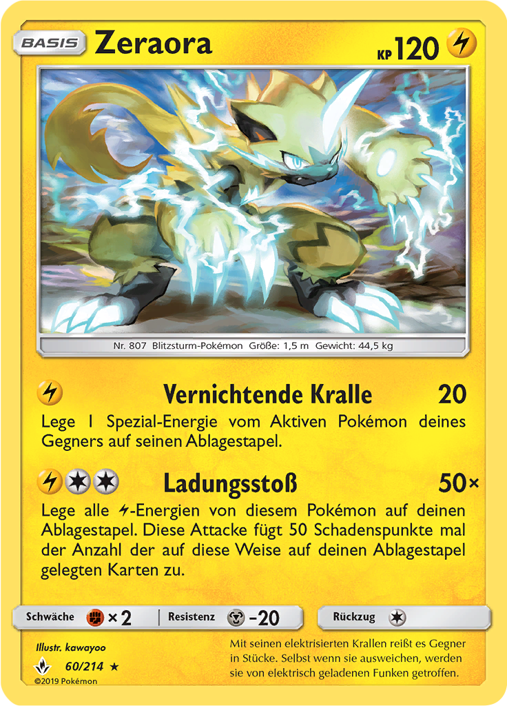 Zeraora (Reverse Holo)