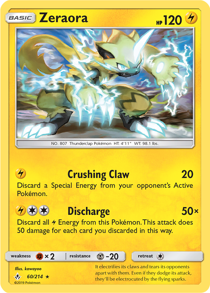 Zeraora (Reverse Holo)