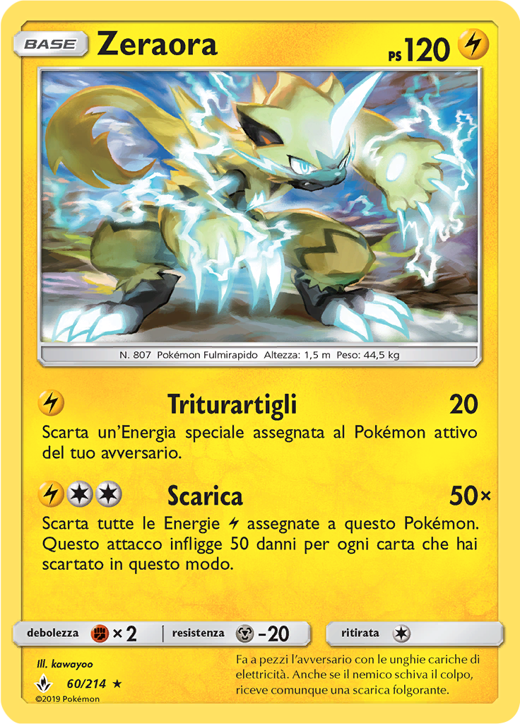 Zeraora (Reverse Holo)