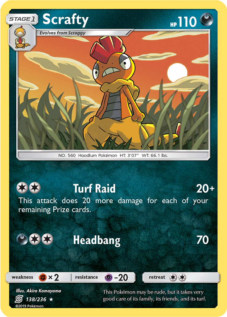 Scrafty (Reverse Holo)