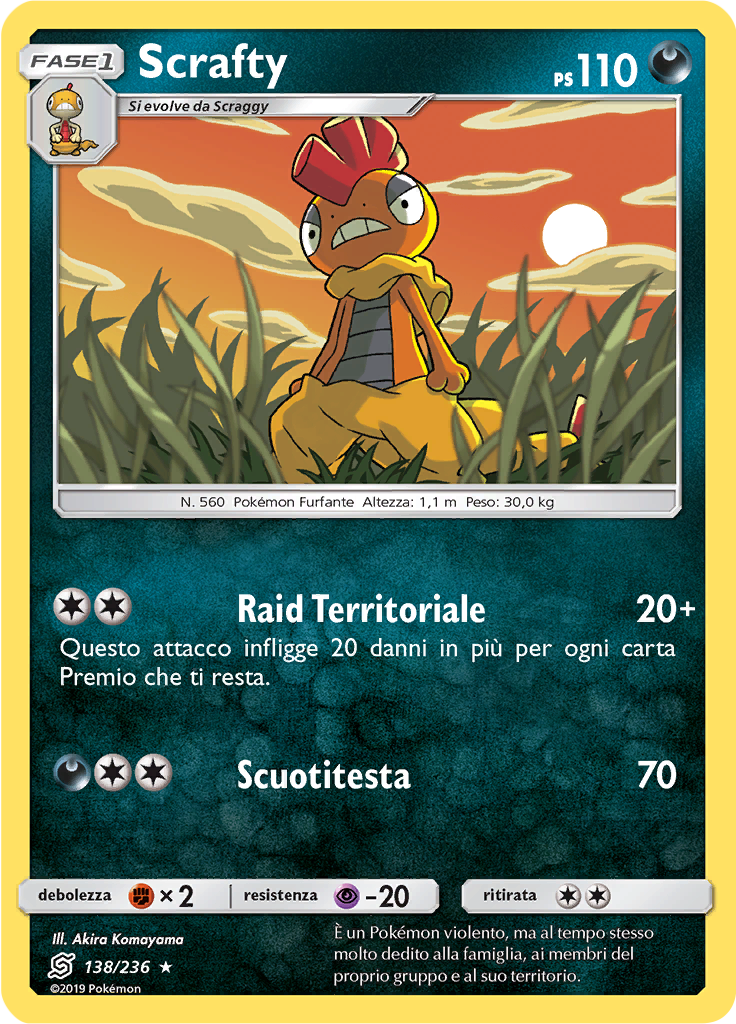 Scrafty (Reverse Holo)