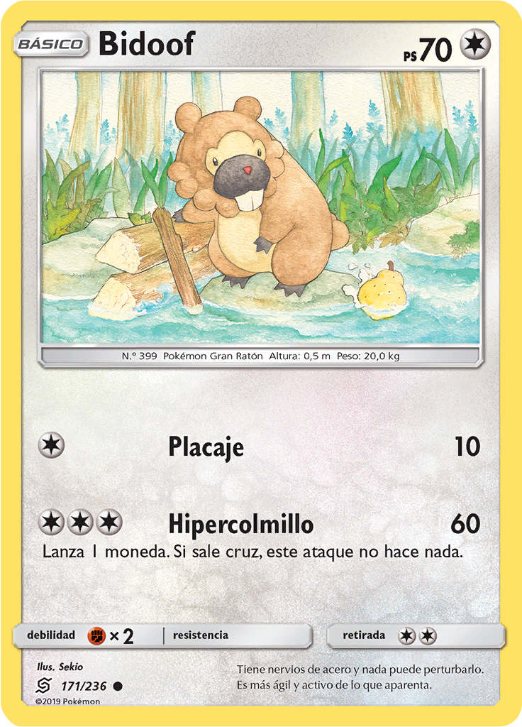 Bidoof (Reverse Holo)